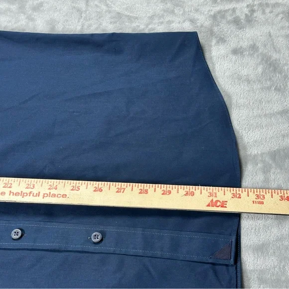 NWT UNTUCKit Castello Navy Blue Wrinkle Free Shirt XL Tall Slim - Picture 11 of 15